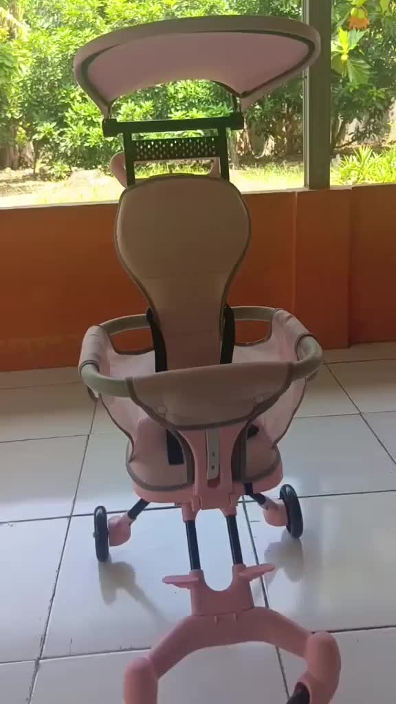 [Pengiriman Gratis]Magic Stroller Baby 2 Way Travel Lightweight Foldable bayi Roda 4 Cabin Newborn Infant Dorong Dorongan Merah HadiahLebaranAnak AmanUntukBayi BukaPuasa Ramadan2025 Anak-Anak Perlengkapan