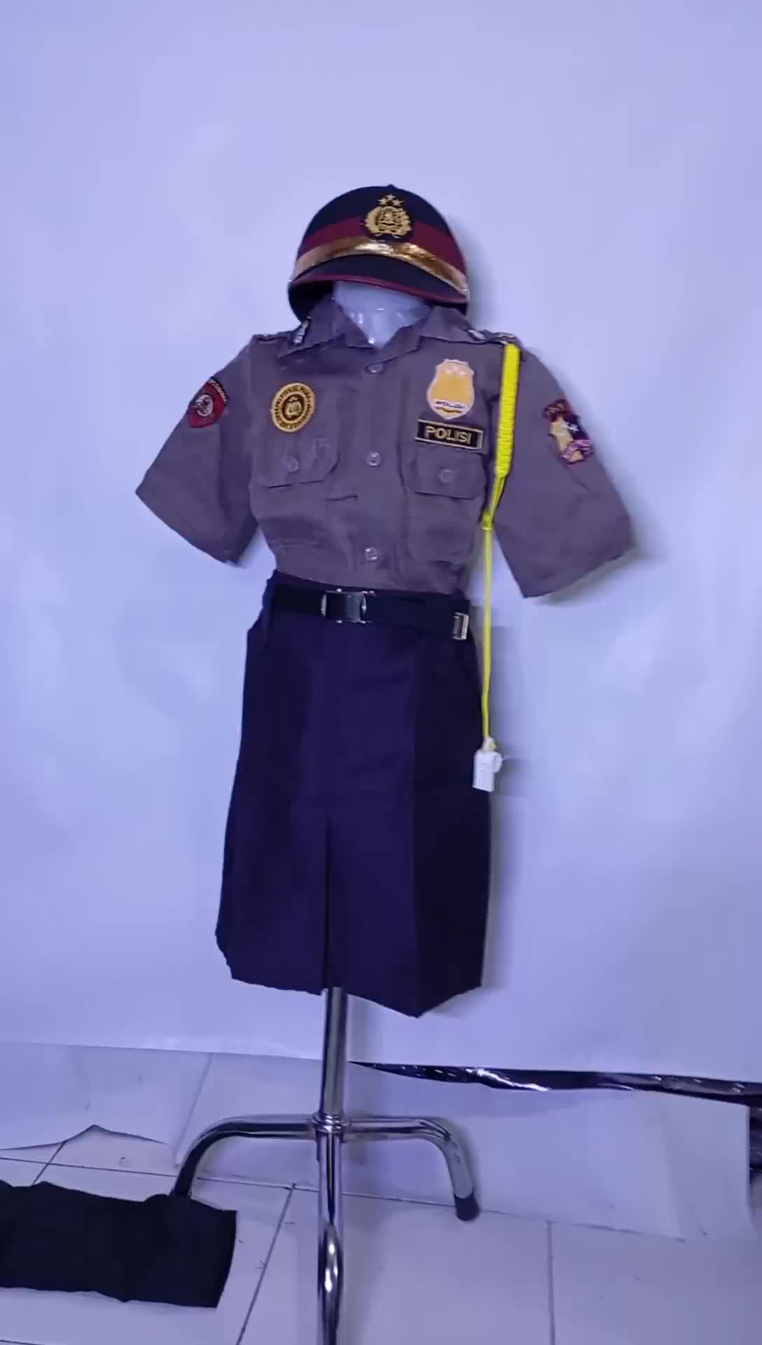 seragam polisi sabara anak perempuan/polwan sabara anak perempuan /fashion anak/kostum anak Baju