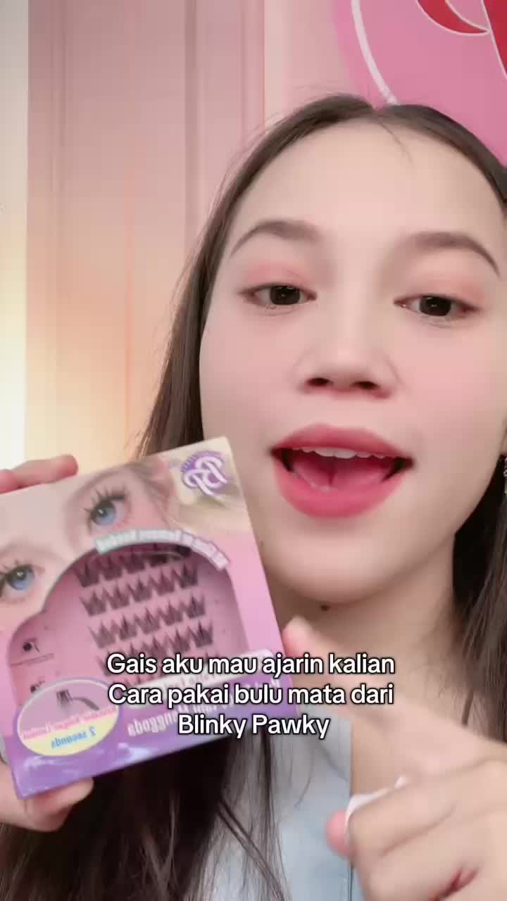 [Live] BLINKY PAWKY BuluMata Tanpa Lem 30 Kluster/per kotak,C Curl,Panjang 10-12mm,Anti-keringat & anti-air,Extension eyelash,Glue-free False Eyelashes Cantik 2 Detik! Bulumata palsu tanpa Lem fairy lash Bulumata Palsu Gaya