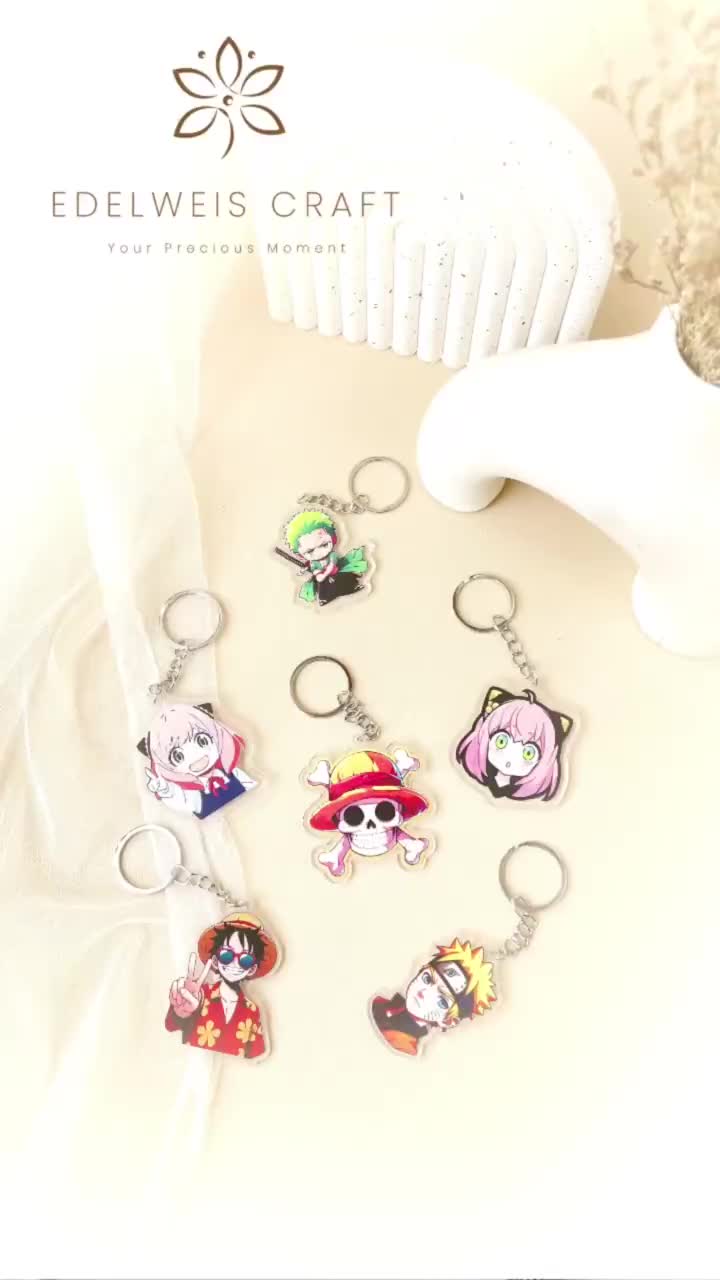 Gantungan Kunci Kustom -  keychain custom  - Charm Akrikil lucu korea anime animal  Ganci Akrilik