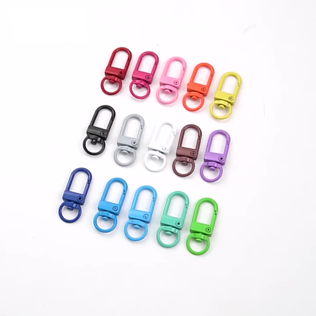 BISA COD 6214 Klip Kait Gantungan Kunci / Klip Hook Warna Warni Multifungsi 1 PCS