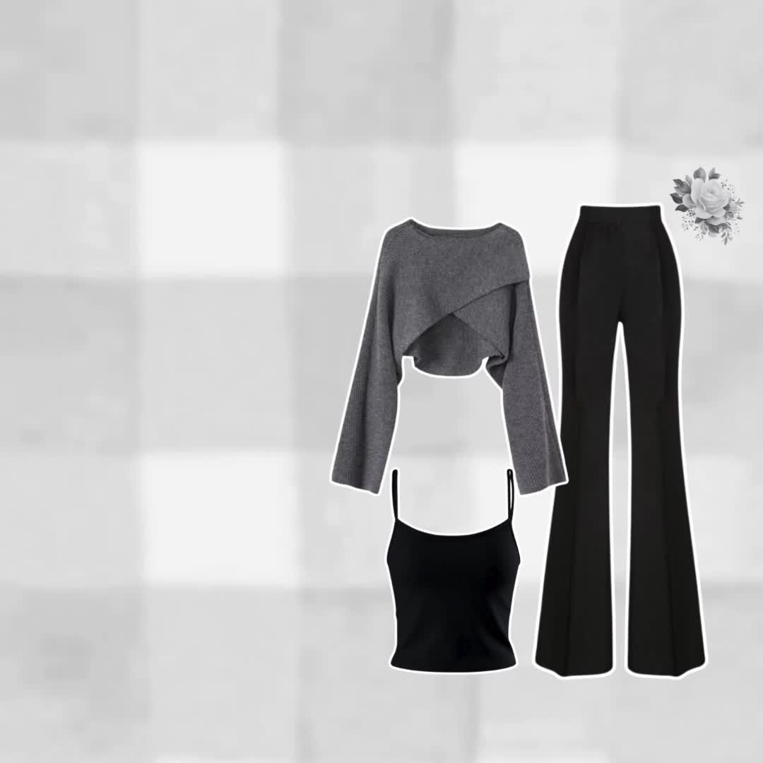 Alice Outfit Set [ Outer Rajut + Tanktop + Cutbray ] One Set Korean Style | OOTD Fashion Wanita