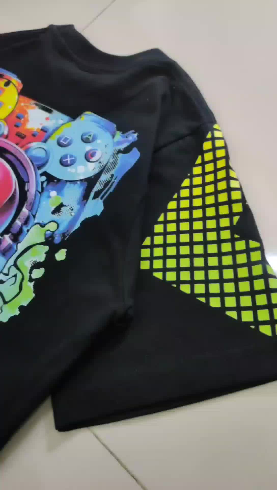 Baju Roblox Anak Laki-Laki  Perempuan Game Terbaru Katun Santai Hitam SHIBAKIDS C32 - Atasan, Motif Fashion Kaos
