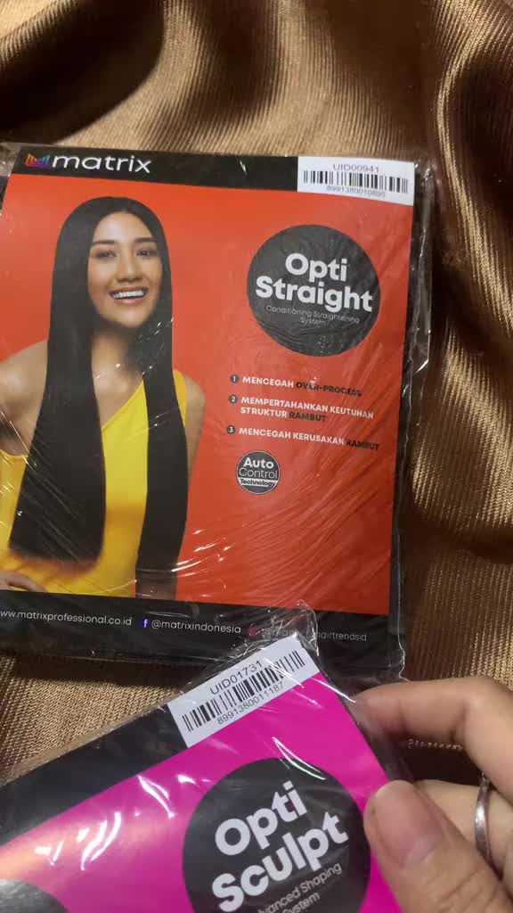 Matrix Opti Straight mini pouch Normal/Resistant 125ml Straightening Meluruskan