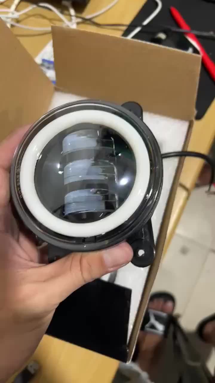 2pcs lampu daymaker foglamp 4 inch 30 watt Fog lamp Angel aye putih kuning Car Baut Bumper
