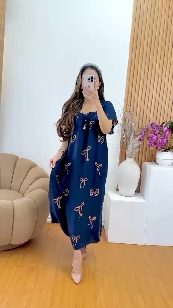 Daster Fuji Pita Busui Bumil Motif Terlaris - Dress Ibu Hamil Masakini