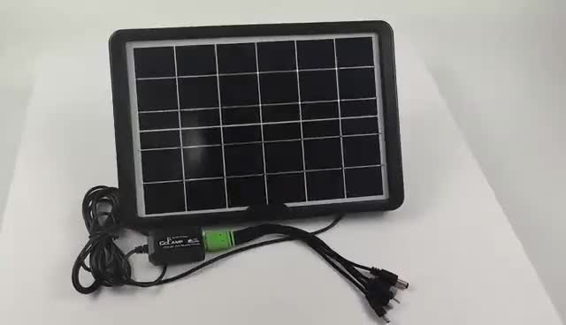 CCLAMP Solar Panel Tenaga Surya - Panel surya multifungsi dilengkapi dengan beberapa kabel pengisi daya Pengisian Daya Ponsel Tenaga Surya Portabel
