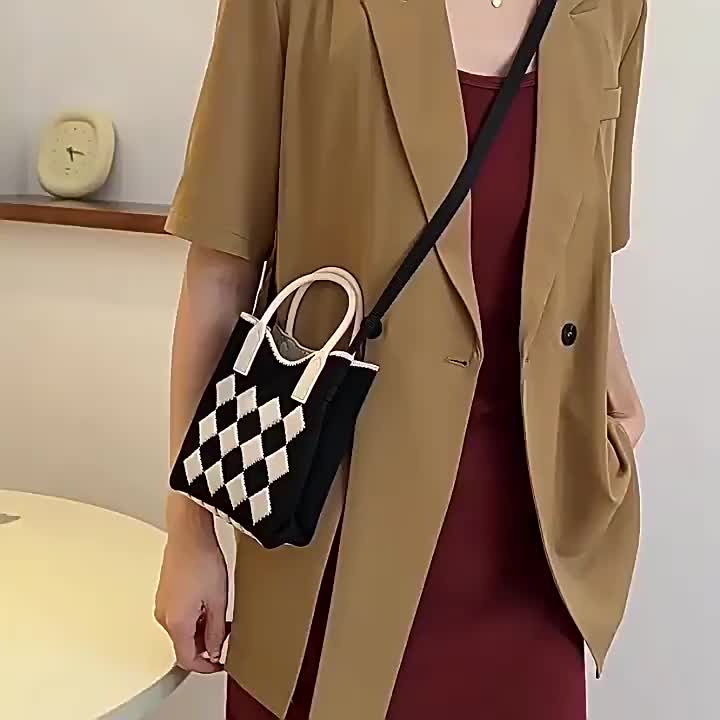 Knitted Bags Korean Bag/ Tas Rajut Selempang Mini/ Tas Fashion Korea Wanita Kekinian