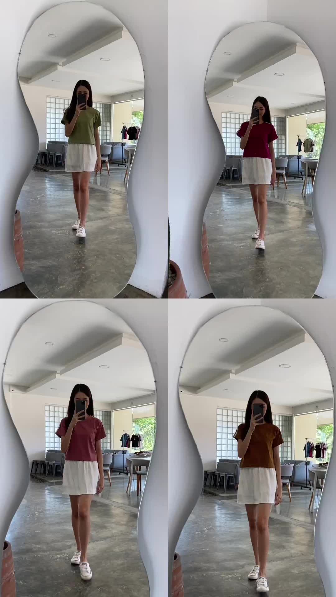Atasan Wanita Crop Two Stripe Kaos Top Lengan Pendek Korean Sporty Style Cotton Combed Premium M L XL Baju Polos Casual Fit Katun Nyaman Keren