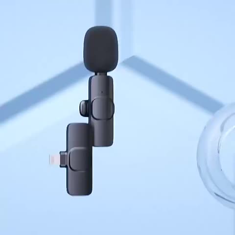 xqxm Mikrofon Clip On Wireless 2.4Ghz Lavalier Mic Plug and Play for Android and IOS Live Streaming Gaming dan konten kreator Portable Nirkabel UHF Mic Microphone Splitter Bluetooth