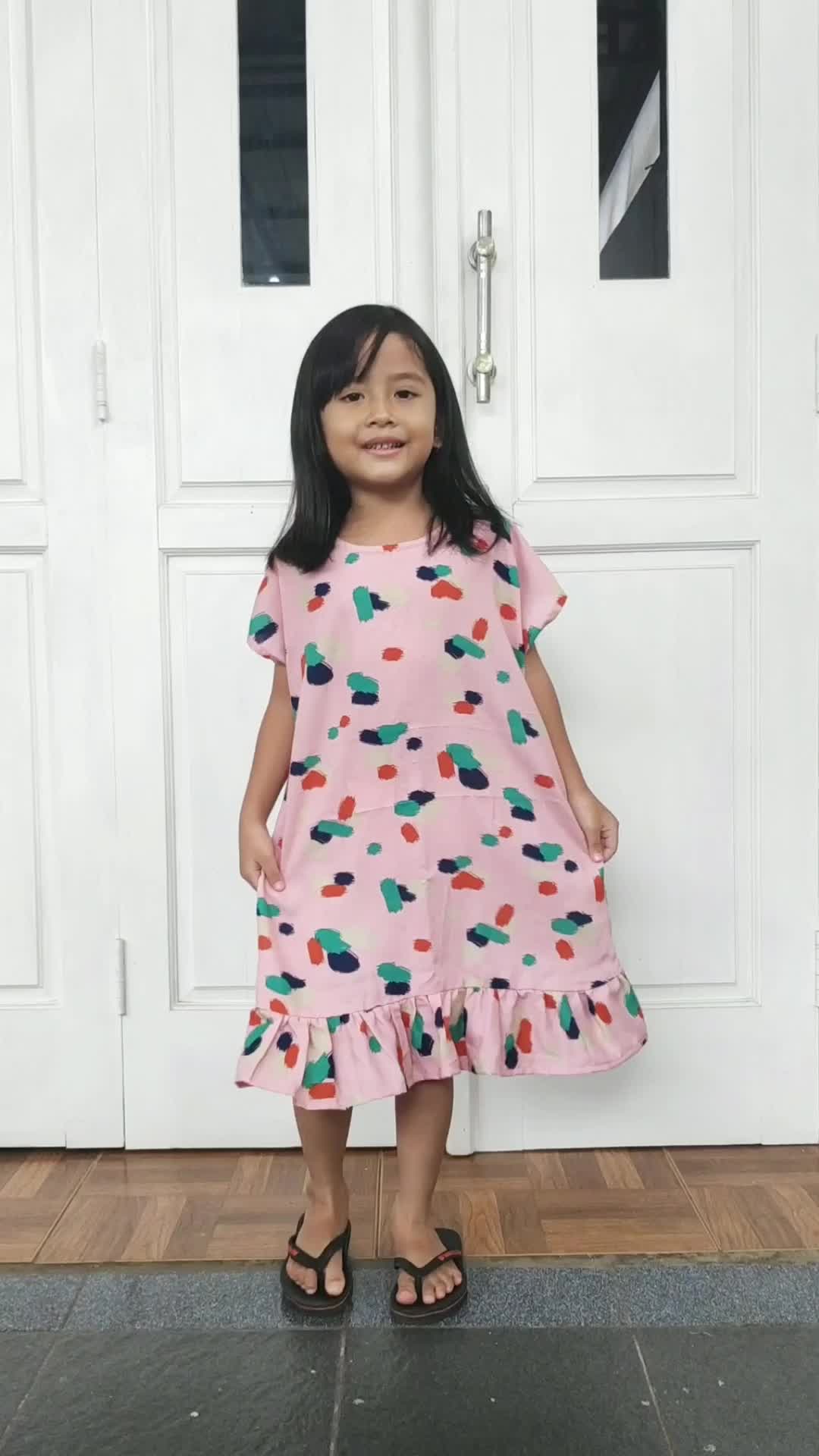 TIPIDEE - Daster Anak Perempuan / Home Dress Anak Perempuan 2-8 Tahun