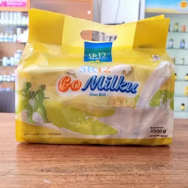 Gomilku Gold SR12 Kemasan 1Kg 40 Sachet Susu Kambing Etawa Susu Lansia Menjaga Kesehatan Tulang