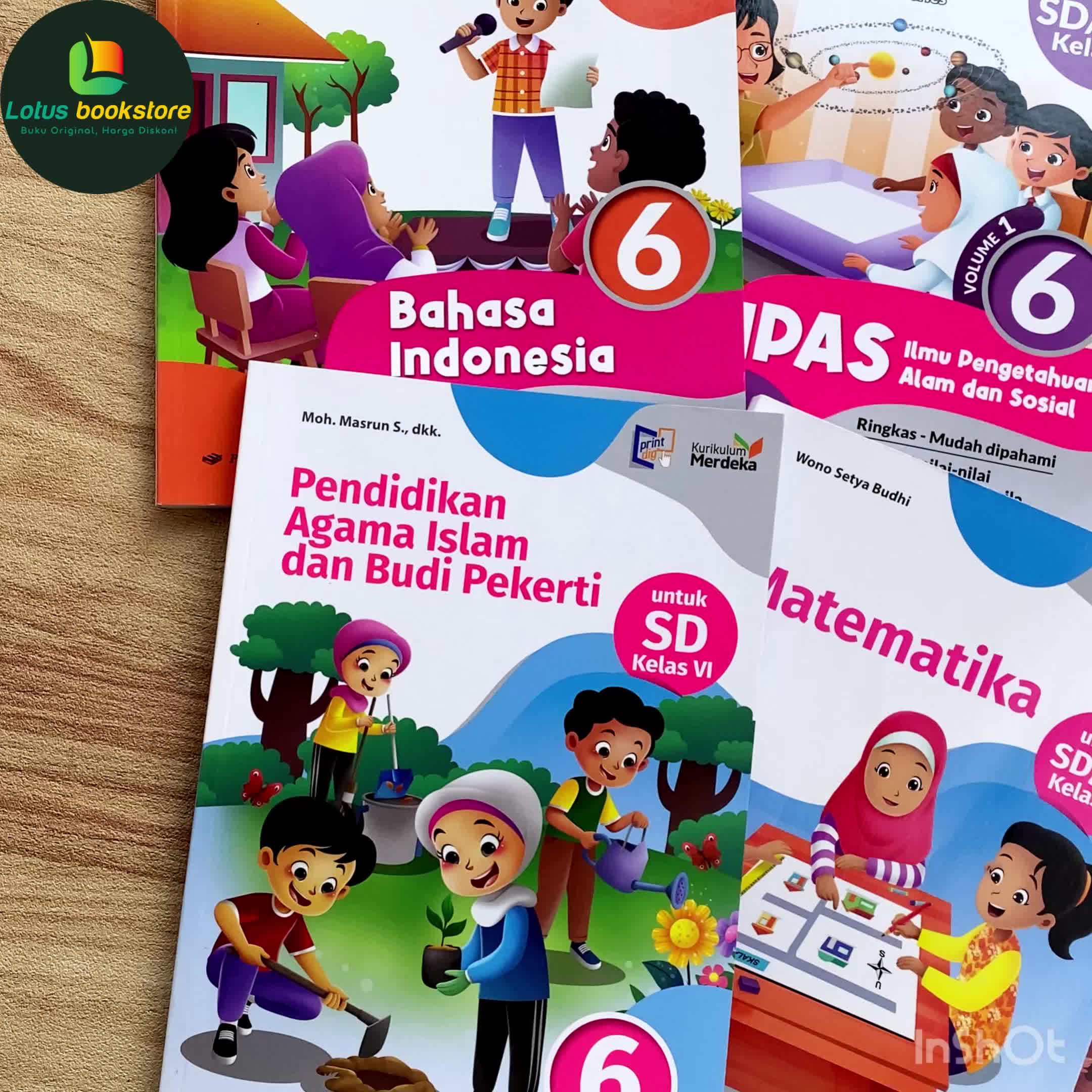 Seri Esps SD Kelas 6 - Matematika - IPAS - Pancasila Islam Indonesia - Penerbit Erlangga - Kurikulum Merdeka - Buku Original