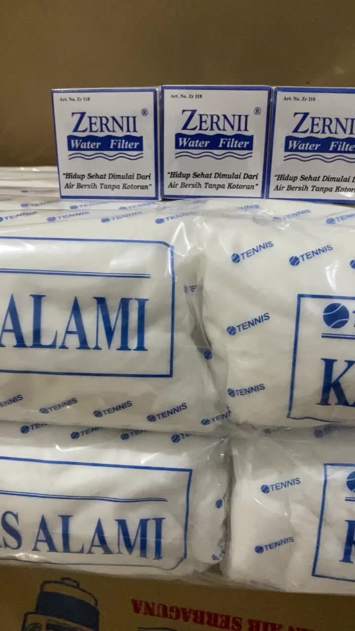 Karbon Aktif / Kapas Alami Refill Saringan Air Agar Jernih - Zernii Water Filter Untuk Keran Dapur, Toilet atau Kamar Mandi