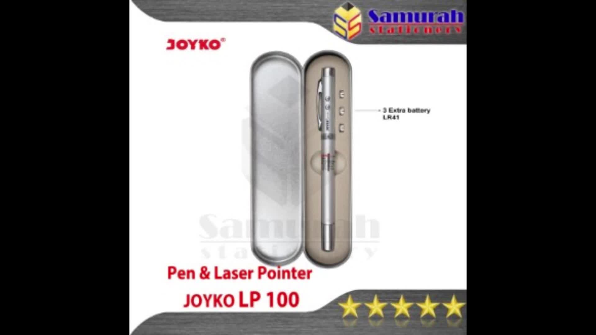 Pen + Stik Pointer LP 100 / LED Laser Pointer Joyko LP-100 ( 4 in 1 )
