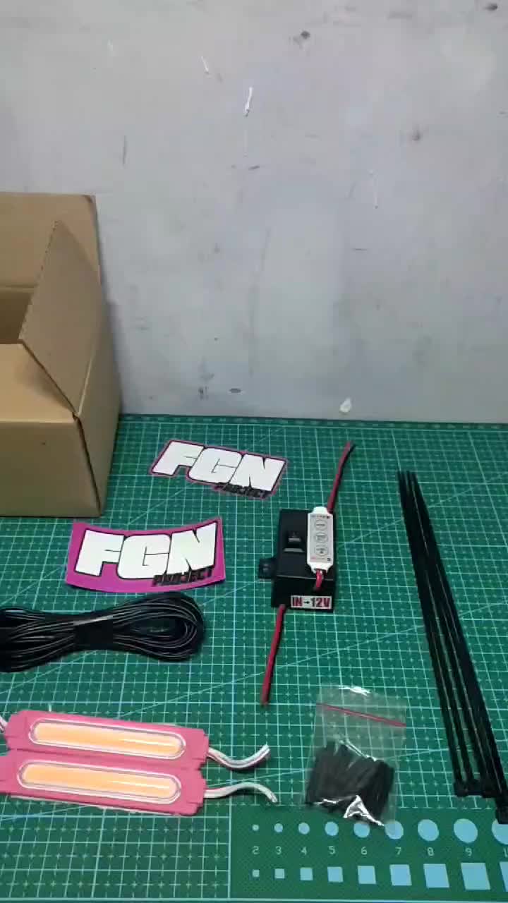 Paket Lampu Kolong Motor LED 9 Titik - Terang dan Hemat - Motorcycle - by FGN.PROJECT Kabel Tempat
