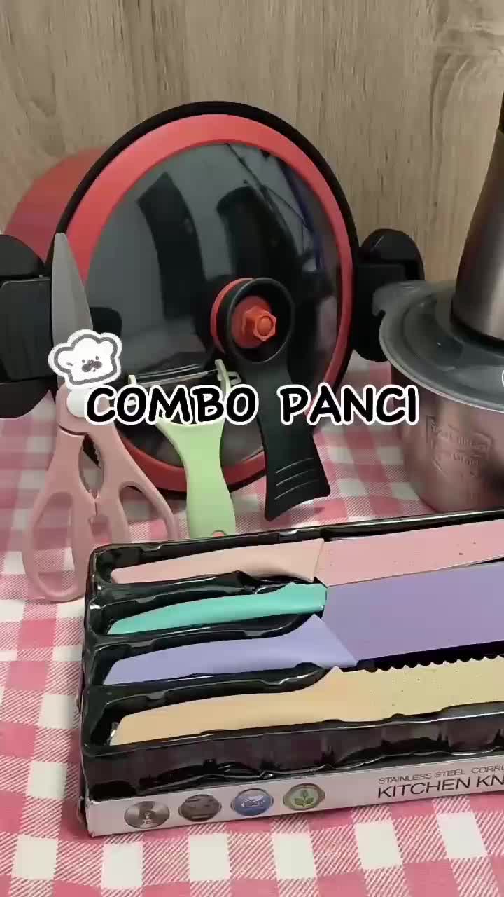 Vishal Combo 3in1 [COD] Panci Presto + Blender Penggiling Daging Stainless + Pisau Set 6in1