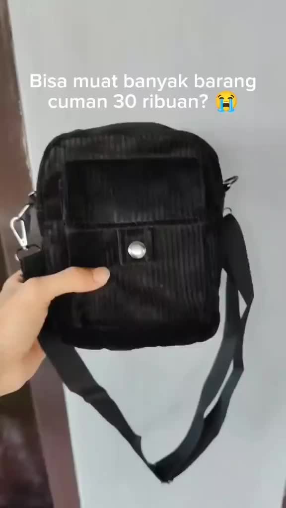 Tas Selempang Bahu Corduroy Ramy Wanita Pria Slingbag