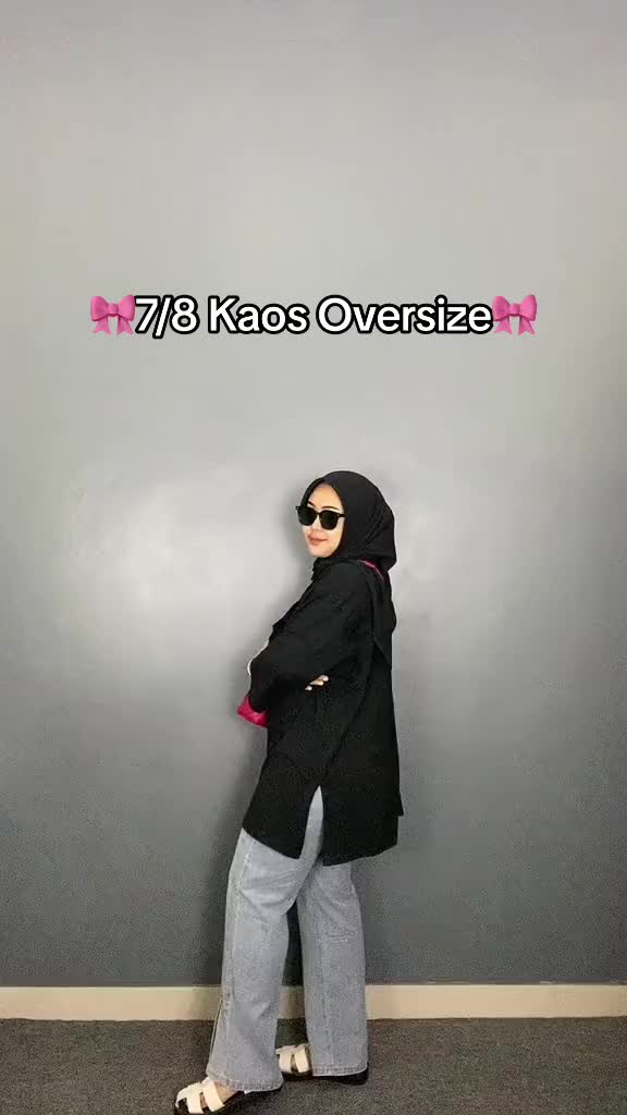 Oversized Combo lengan 7/8 LD130 Katun Super Comfy Korean