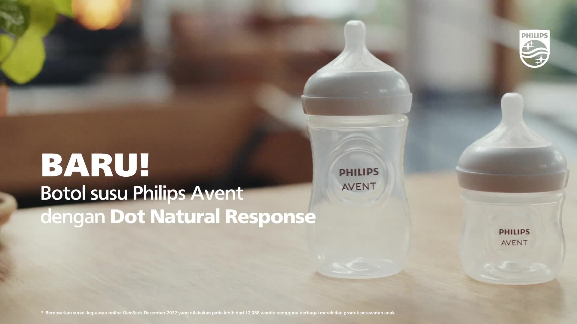 Philips Avent | Botol Susu Bayi | Natural Response | Dot Seperti Payudara Ibu | 125 ml | Single | SCY900/01
