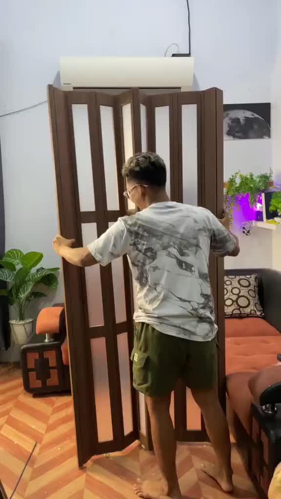 【Klik untuk Beli - Tampilkan Harga & Ukuran】Pintu Lipat Pvc Geser sunyi pintu kamar mandi Anti Karat Folding Door Tidak perlu pengeboran Mudah dipasang Bahan tebal Garansi 5 Tahun