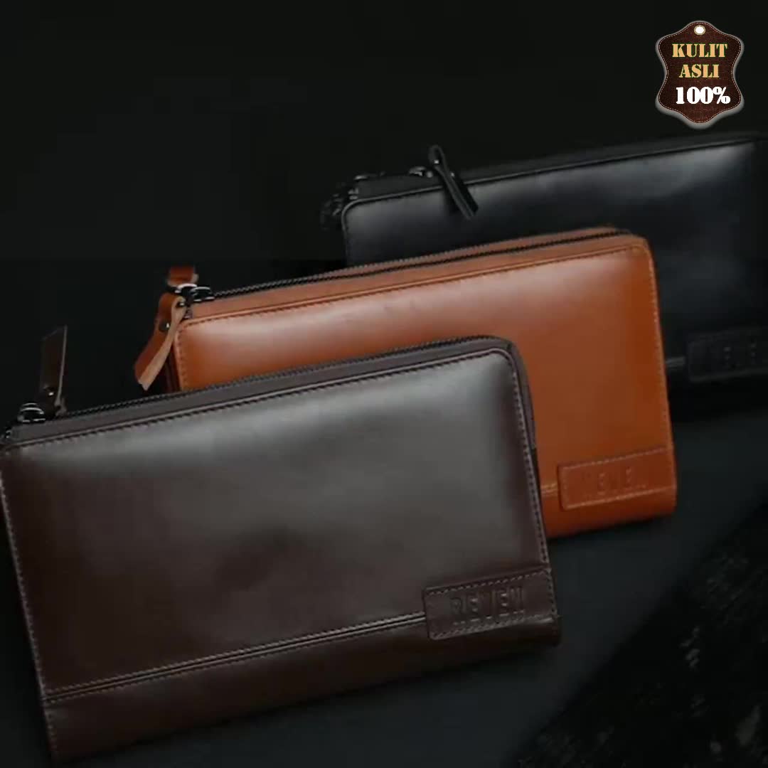 Tas Clutch Pria Kulit Sapi Kualitas Import Premium Fashion Cowok
