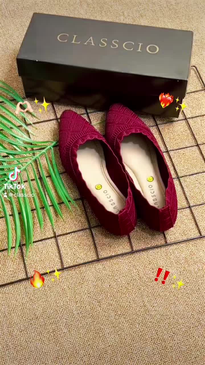 Sepatu Rajut Wanita CS 06 Tanpa Hak Karet - Simpel & Dinamis