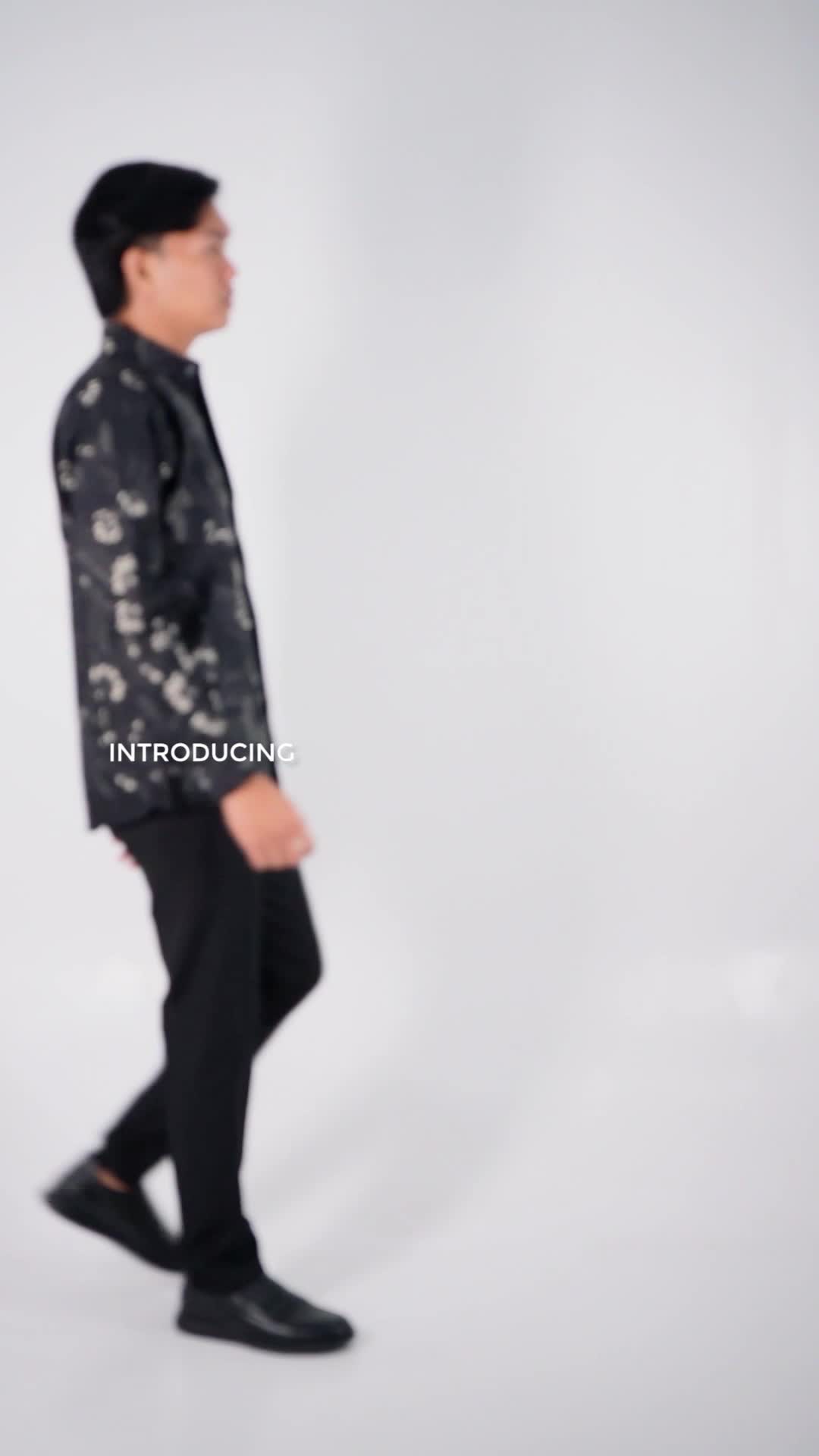 Batik Handara - Sawunggaling Garudo Hitam Kemeja Pria Furing Erro