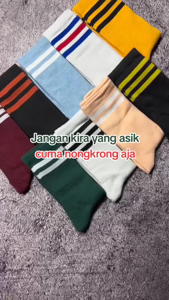 Kaos Kaki Garis Setrip Strip Oldschool Skate Panjang - Hosela Project