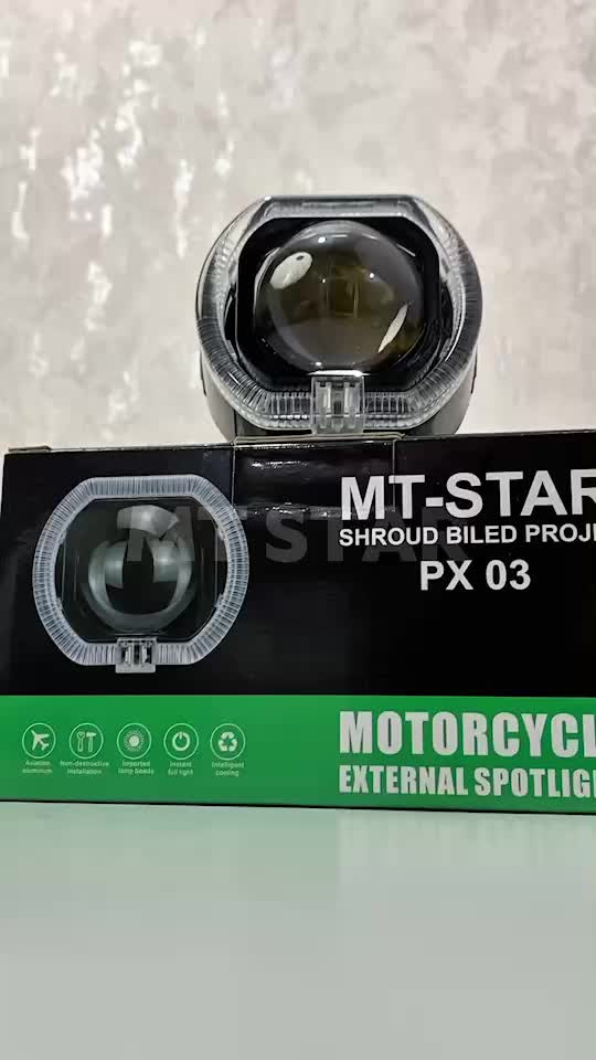 MT-STAR Projie Biled Matrix X1 2.5Inch PX03 New Product High Low Putih Body Black