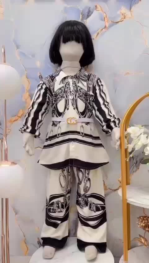 Setelan Laura Celana Kemeja Rayon Viscose Anak Perempuan Usia 3-12 Tahun Viral 2025 Motif Baju Fashion Anak Kece - COD
