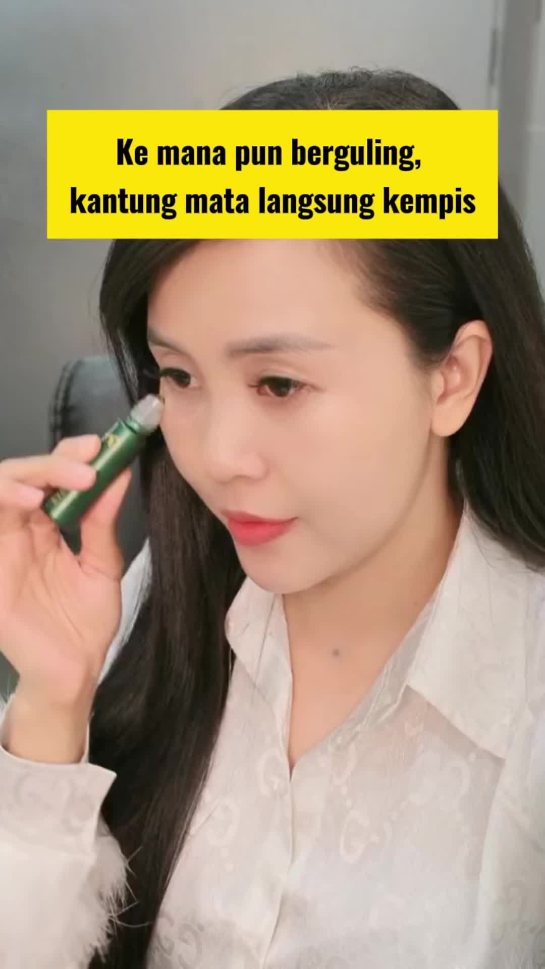 Abera Eye Roller 10 ml - Niacinamide, Caffein, Mint - Mengurangi kantung mata & mata panda