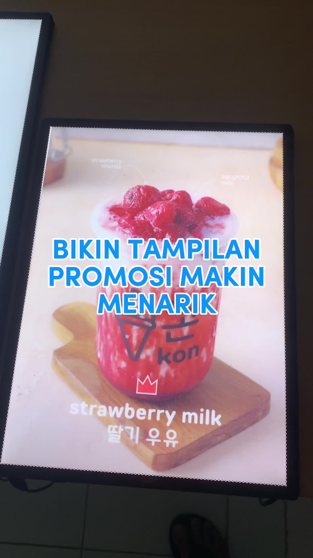 Slim Light Box LED Frame Advertising Portable - LED Menu Poster A3