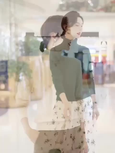 Blouse Turtleneck Rajut lengan panjang  Wanita Knitwear Atasan Fit