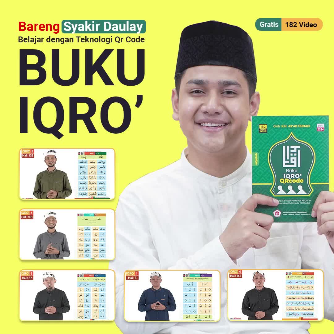 Iqro Milenial Custom Nama Jilid 1-6 Full Color Soft Cover Edisi Terbaru