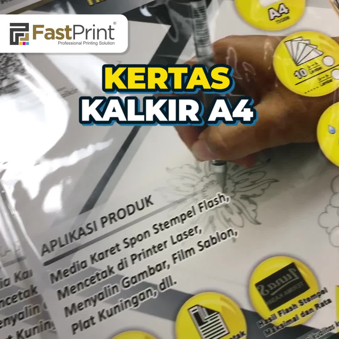 Kertas Kalkir A4 73 Gram Putih Transparan Kertas Jiplak