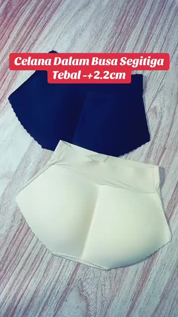 Celana Dalam Busa Segitiga / Celana Dalam Busa Bokong / CD Busa Tebal -+1.6CM Bahan Polyester Nylon