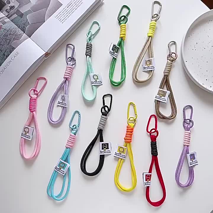 SHOPHOME - Tali HP Gantungan Gelang Karabiner Pergelangan Tangan Lanyard Handphone Anti Hilang KEY23