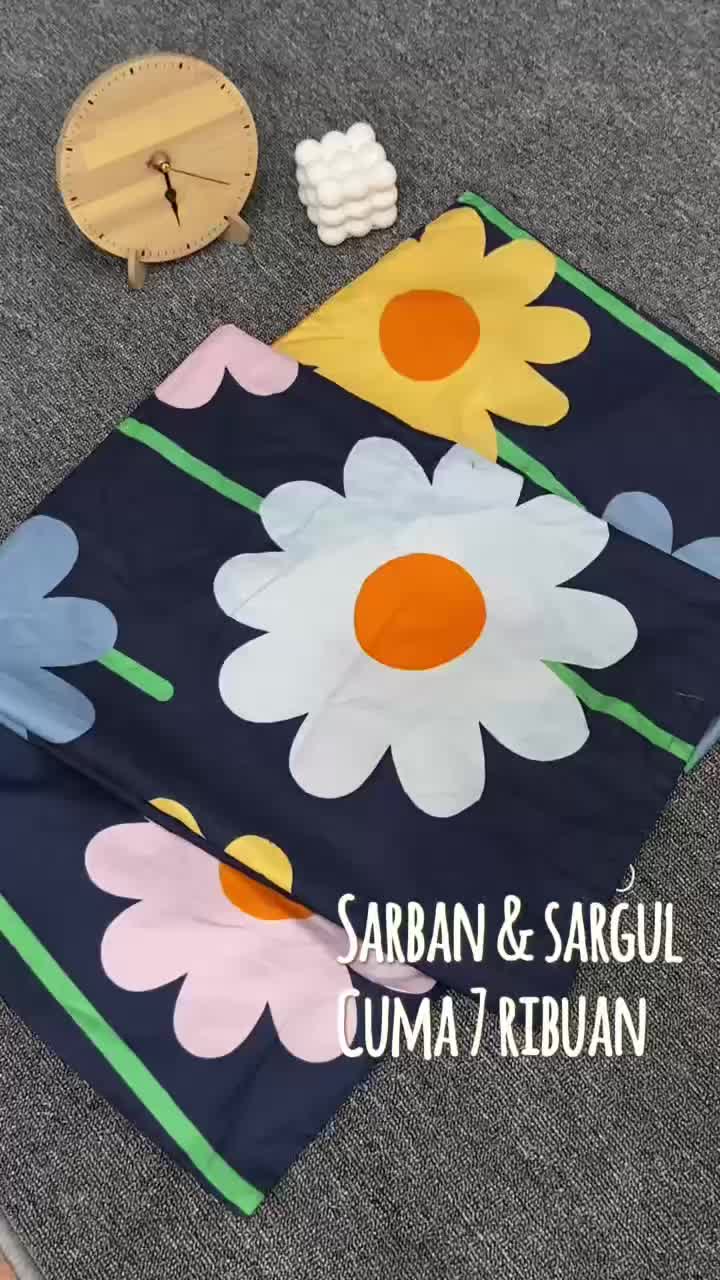 SARUNG BANTAL atau SARUNG GULING bahan katun disperse adem