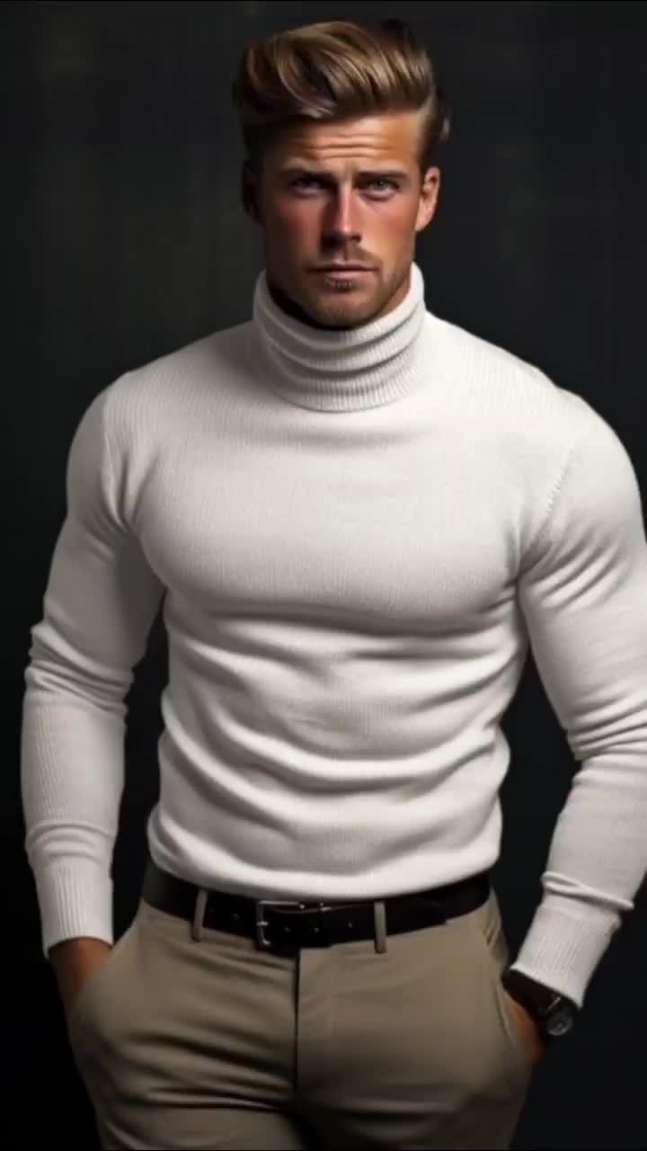 Kaos Turtle Neck Kerah Tinggi Lengan Panjang Polos Pria Dewasa Kaos Polos Korean Style Musim Dingin Terbaru Santai Polos Katun Baju Knitwear Knitwear Baju