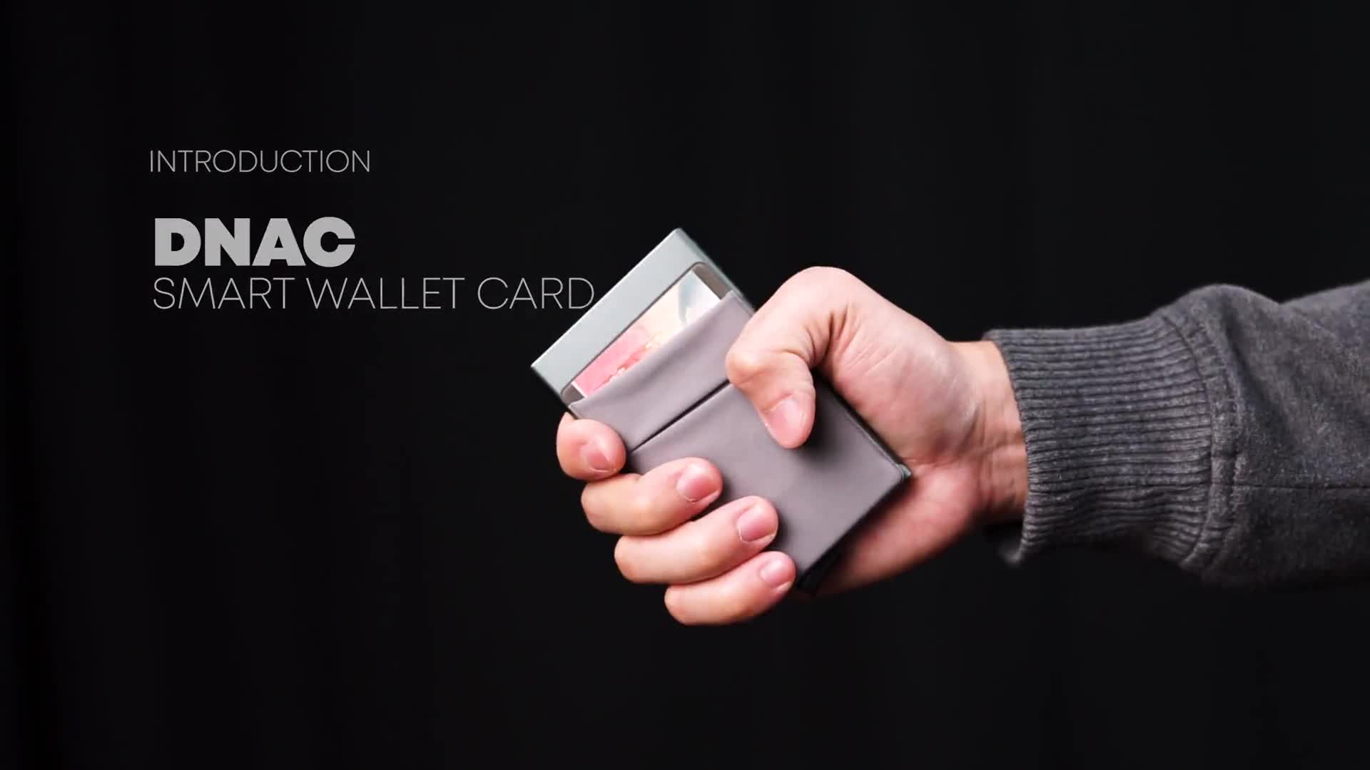 DNAC Smart Wallet Card Holder RFID Dompet Kartu Minimalis - Black