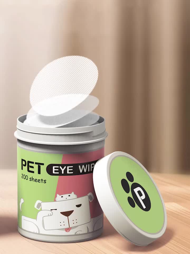 PET-RECORD 200Pcs Tisu Basah Mata Kucing Dan Telinga Pembersih Telinga Kucing Anjing Grooming Hewan Non Alkohol