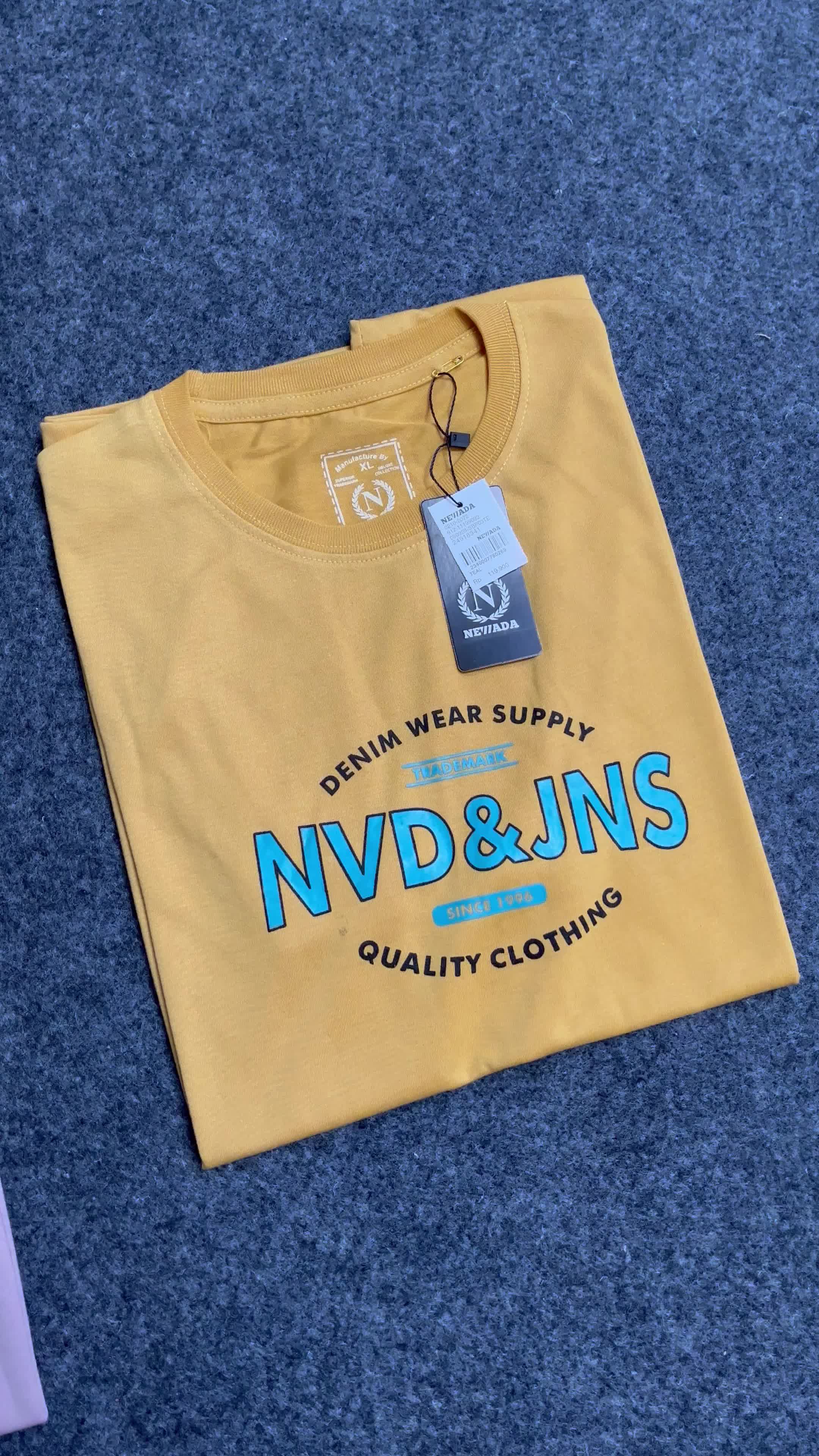 Paket 2 Pcs NVD KAOS DISTRO SEMI KATUN PREMIUM 24s lembut , Tshirt Baju Pria Keren, RANDOM Sablon(Tidak bisa pilih motif)