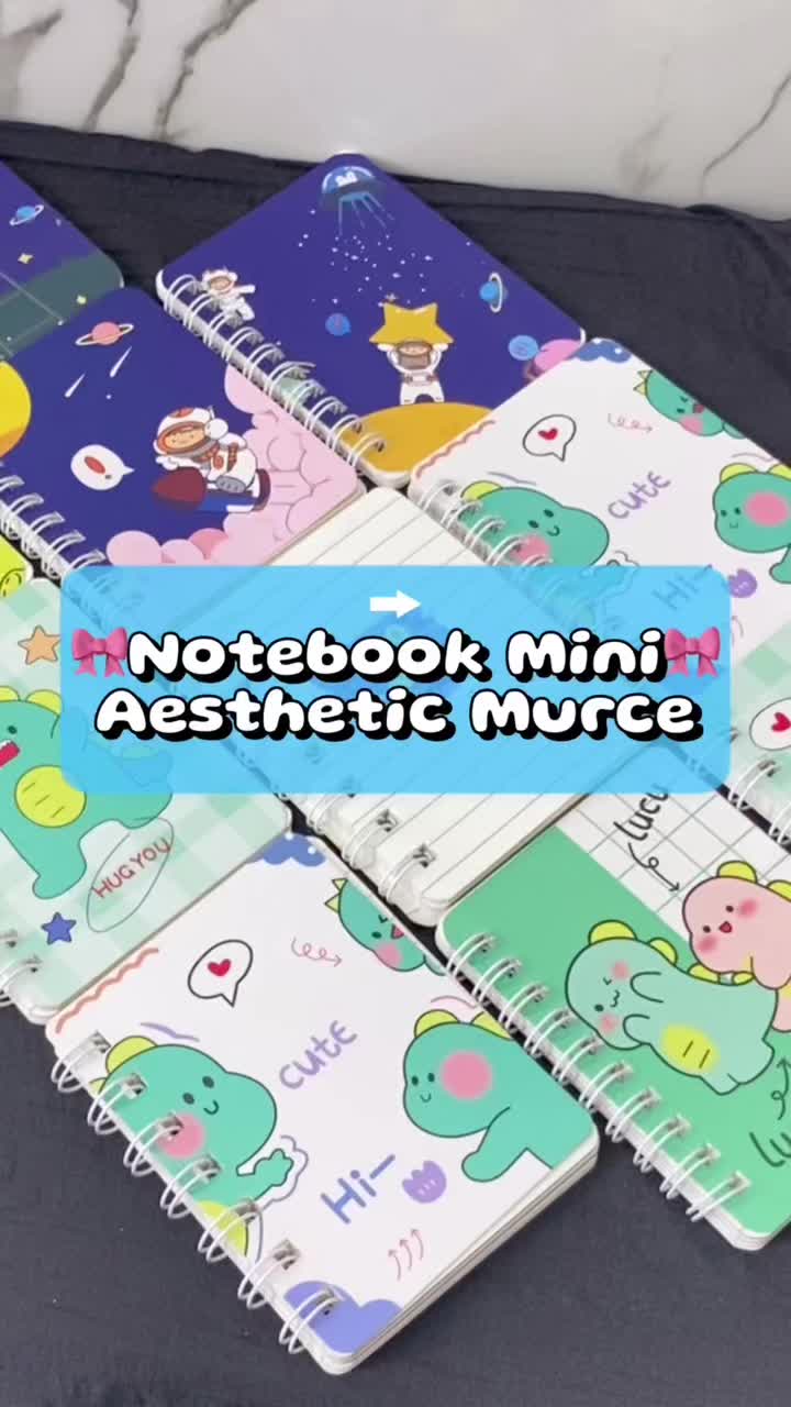 [READY] Aimilo Notebook Mini A7 Buku Kecil Catatan Scrapbook Mini Buku Notes Kecil Alat Tulis Sekolah 50 Lembar Kertas Binder