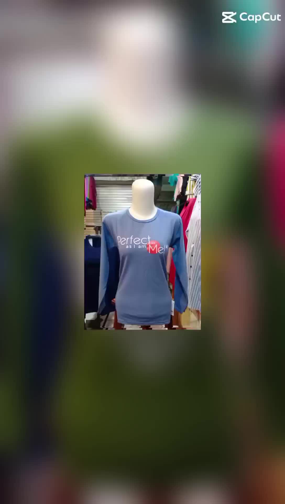 atasan kaos wanita panjang voxy tipografi