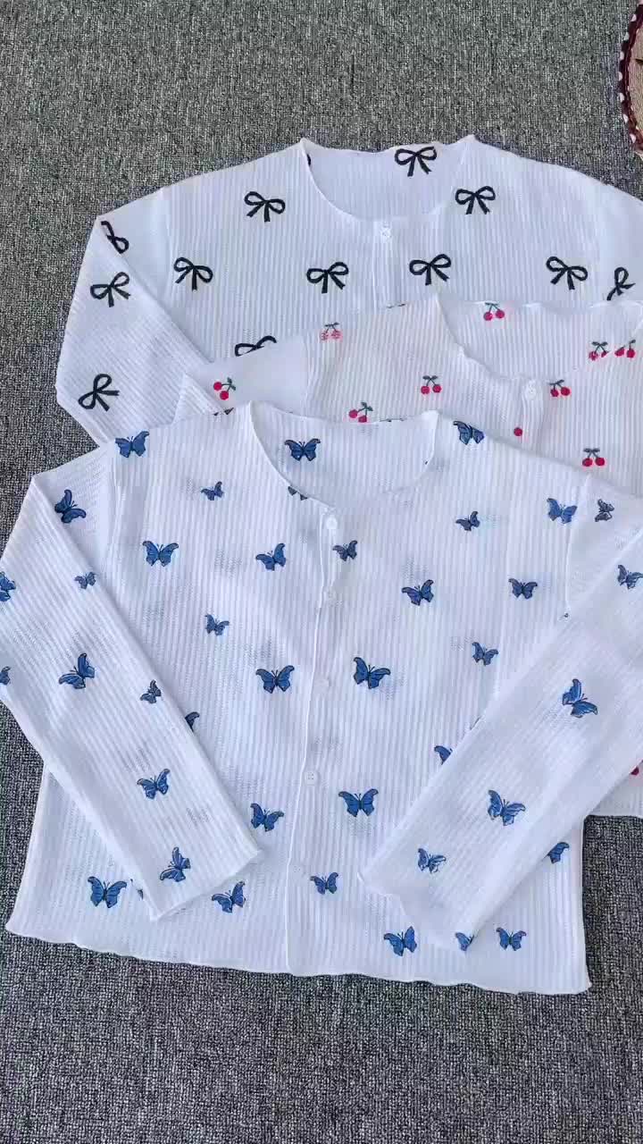 Paket Hemat 3pcs Cardigan Crop Motif