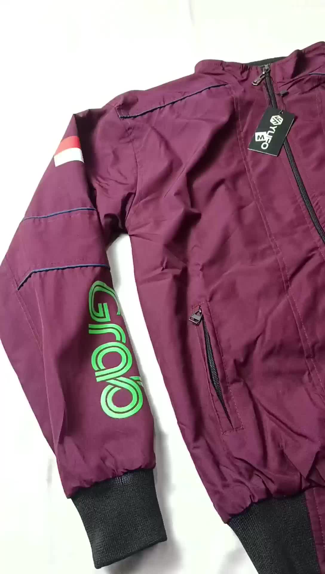 JAKET GRAB logo hijau  / JAKET DRIVER / JAKET PRIA / JAKET DISTRO / JAKET BAHAN TEBAL