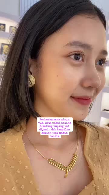 Anting bulat polos/ anting xuping/ giwang