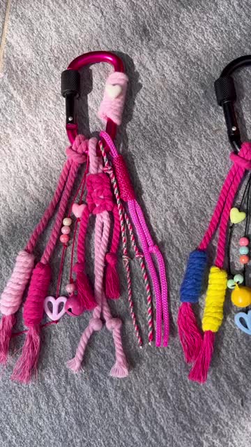 (TERMURAH) KEENAN BAG CHARM GANTUNGAN TAS KEYCHAIN MACRAME