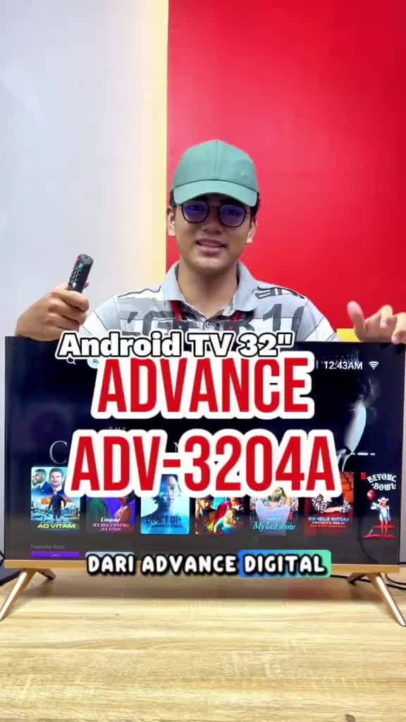 【HARGA AMBYAR】 Android TV Google TV Advance ADV-3204A & Advance Soundbar SR 40 Full Bass Smart TV FUll HD 32" WiFi LAN TV Digital DVB-T2 Garansi Resmi 1 Tahun (Pilih Salah Satu)
